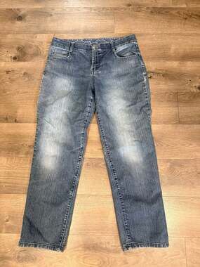 Bandolino Mandie Straight Leg Petite Blue Jeans Size 10P